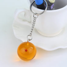 Load image into Gallery viewer, Fancy&amp;Fantasy Anime Goku Dragon Ball Super  Keychain 3D 1-7 Stars Cosplay Crystal Ball Key chain Collection Toy Gift key Ring