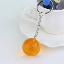 Load image into Gallery viewer, Fancy&amp;Fantasy Anime Goku Dragon Ball Super  Keychain 3D 1-7 Stars Cosplay Crystal Ball Key chain Collection Toy Gift key Ring