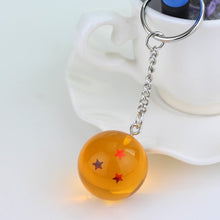Load image into Gallery viewer, Fancy&amp;Fantasy Anime Goku Dragon Ball Super  Keychain 3D 1-7 Stars Cosplay Crystal Ball Key chain Collection Toy Gift key Ring