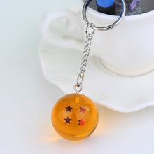Load image into Gallery viewer, Fancy&amp;Fantasy Anime Goku Dragon Ball Super  Keychain 3D 1-7 Stars Cosplay Crystal Ball Key chain Collection Toy Gift key Ring