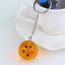 Load image into Gallery viewer, Fancy&amp;Fantasy Anime Goku Dragon Ball Super  Keychain 3D 1-7 Stars Cosplay Crystal Ball Key chain Collection Toy Gift key Ring