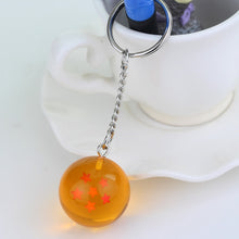 Load image into Gallery viewer, Fancy&amp;Fantasy Anime Goku Dragon Ball Super  Keychain 3D 1-7 Stars Cosplay Crystal Ball Key chain Collection Toy Gift key Ring