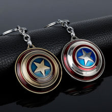 Load image into Gallery viewer, dongsheng Marvel Super Hero Captain America Pendant Keyring key holder llaveros Metal Avengers Cosplay Keychain for Women Men-50