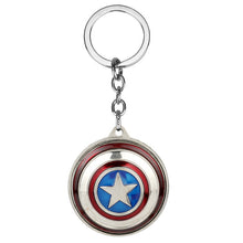 Load image into Gallery viewer, dongsheng Marvel Super Hero Captain America Pendant Keyring key holder llaveros Metal Avengers Cosplay Keychain for Women Men-50