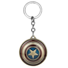 Load image into Gallery viewer, dongsheng Marvel Super Hero Captain America Pendant Keyring key holder llaveros Metal Avengers Cosplay Keychain for Women Men-50