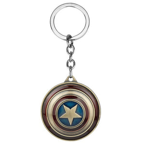 dongsheng Marvel Super Hero Captain America Pendant Keyring key holder llaveros Metal Avengers Cosplay Keychain for Women Men-50