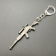 Load image into Gallery viewer, 2018 Hot Game 16 Styles PUBG CS GO Weapon Keychains AK47 Gun Model 98K Sniper Rifle Key Chain Ring for Men Gifts Souvenirs 6CM