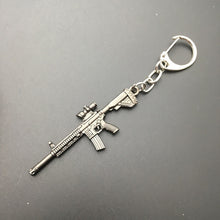 Load image into Gallery viewer, 2018 Hot Game 16 Styles PUBG CS GO Weapon Keychains AK47 Gun Model 98K Sniper Rifle Key Chain Ring for Men Gifts Souvenirs 6CM