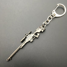 Load image into Gallery viewer, 2018 Hot Game 16 Styles PUBG CS GO Weapon Keychains AK47 Gun Model 98K Sniper Rifle Key Chain Ring for Men Gifts Souvenirs 6CM