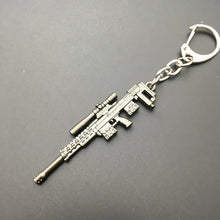 Load image into Gallery viewer, 2018 Hot Game 16 Styles PUBG CS GO Weapon Keychains AK47 Gun Model 98K Sniper Rifle Key Chain Ring for Men Gifts Souvenirs 6CM