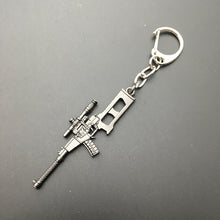 Load image into Gallery viewer, 2018 Hot Game 16 Styles PUBG CS GO Weapon Keychains AK47 Gun Model 98K Sniper Rifle Key Chain Ring for Men Gifts Souvenirs 6CM
