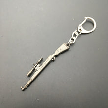 Load image into Gallery viewer, 2018 Hot Game 16 Styles PUBG CS GO Weapon Keychains AK47 Gun Model 98K Sniper Rifle Key Chain Ring for Men Gifts Souvenirs 6CM