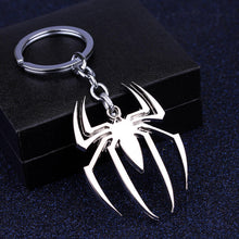 Load image into Gallery viewer, MQCHUN Marvel Super Hero Spiderman Keychain Spider Man Metal Key chain Keyring for Keys Gifts Men Fashion Key Chain souvenirs