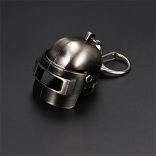 Load image into Gallery viewer, Game PUBG Keychain Playerunknown Battlefield Level 3 Helmet Backpack Saucepan Alloy Cosplay Props Accessories
