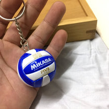 Load image into Gallery viewer, Mini PVC Volleyball Keychain Sport Key Chain Gift Car Ball Key Holder Ring For Sports Team For Men Women Keyring Birthday gift