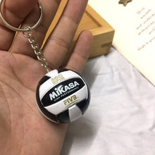 Load image into Gallery viewer, Mini PVC Volleyball Keychain Sport Key Chain Gift Car Ball Key Holder Ring For Sports Team For Men Women Keyring Birthday gift