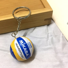 Load image into Gallery viewer, Mini PVC Volleyball Keychain Sport Key Chain Gift Car Ball Key Holder Ring For Sports Team For Men Women Keyring Birthday gift