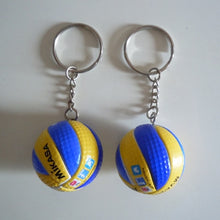 Load image into Gallery viewer, Mini PVC Volleyball Keychain Sport Key Chain Gift Car Ball Key Holder Ring For Sports Team For Men Women Keyring Birthday gift