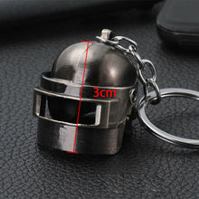 Load image into Gallery viewer, 2018 PUBG Copper Keychain Helmet And Guns 98K Game Fans Key Chains Ring Glitter Llaveros For PUBG Fans Chaveiro