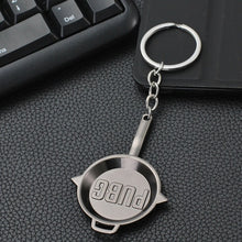 Load image into Gallery viewer, 2018 PUBG Copper Keychain Helmet And Guns 98K Game Fans Key Chains Ring Glitter Llaveros For PUBG Fans Chaveiro