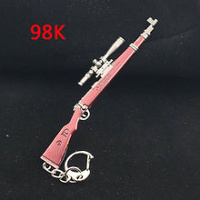 Load image into Gallery viewer, 2018 PUBG Copper Keychain Helmet And Guns 98K Game Fans Key Chains Ring Glitter Llaveros For PUBG Fans Chaveiro
