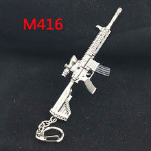 Load image into Gallery viewer, 2018 PUBG Copper Keychain Helmet And Guns 98K Game Fans Key Chains Ring Glitter Llaveros For PUBG Fans Chaveiro