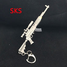 Load image into Gallery viewer, 2018 PUBG Copper Keychain Helmet And Guns 98K Game Fans Key Chains Ring Glitter Llaveros For PUBG Fans Chaveiro