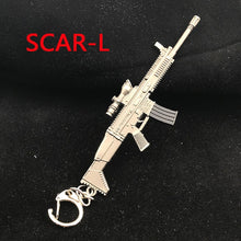 Load image into Gallery viewer, 2018 PUBG Copper Keychain Helmet And Guns 98K Game Fans Key Chains Ring Glitter Llaveros For PUBG Fans Chaveiro