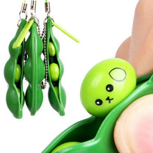 Load image into Gallery viewer, New Funny Spoof Tricky Gadgets Green Dinosaur Beans Toy Chicken Egg Laying Hens Crowded Stress Ball Keychain Keyring Relief Gift