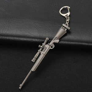 Key Chain Hot PUBG FPS Game Player Unknown's Battle Grounds 3D Keychain weapon eat chicken game tonight Men's car keychain