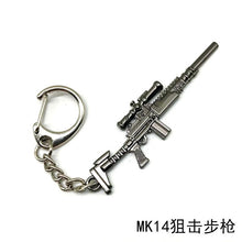 Load image into Gallery viewer, 2018 Hot Game 16 Styles PUBG CS GO Weapon Keychains AK47 Gun Model 98K Sniper Rifle Key Chain Ring for Men Gifts Souvenirs 6CM