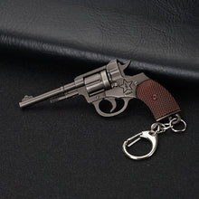 Load image into Gallery viewer, 2019 New PUBG FPS Game Player Unknown Battle Grounds 3D Keychain Weapon Gun Car Revolver eat chicken game Men Women car keychain