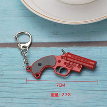 Load image into Gallery viewer, 2019 New PUBG FPS Game Player Unknown Battle Grounds 3D Keychain Weapon Gun Car Revolver eat chicken game Men Women car keychain