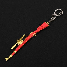 Load image into Gallery viewer, 2019 New PUBG FPS Game Player Unknown Battle Grounds 3D Keychain Weapon Gun Car Revolver eat chicken game Men Women car keychain