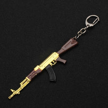 Load image into Gallery viewer, 2019 New PUBG FPS Game Player Unknown Battle Grounds 3D Keychain Weapon Gun Car Revolver eat chicken game Men Women car keychain