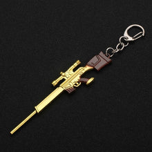 Load image into Gallery viewer, 2019 New PUBG FPS Game Player Unknown Battle Grounds 3D Keychain Weapon Gun Car Revolver eat chicken game Men Women car keychain
