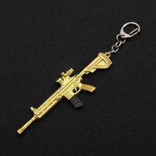 Load image into Gallery viewer, 2019 New PUBG FPS Game Player Unknown Battle Grounds 3D Keychain Weapon Gun Car Revolver eat chicken game Men Women car keychain