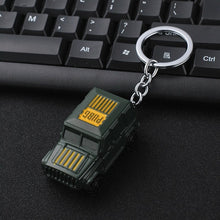 Load image into Gallery viewer, 2019 New PUBG FPS Game Player Unknown Battle Grounds 3D Keychain Weapon Gun Car Revolver eat chicken game Men Women car keychain