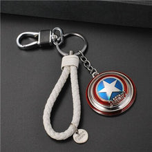 Load image into Gallery viewer, Marvel Avengers Thor's Hammer Mjolnir Keychain Captain America Shield Hulk Batman Mask KeyChain Keyrings Drop Shipping Wholesale