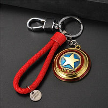Load image into Gallery viewer, Marvel Avengers Thor's Hammer Mjolnir Keychain Captain America Shield Hulk Batman Mask KeyChain Keyrings Drop Shipping Wholesale