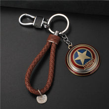 Load image into Gallery viewer, Marvel Avengers Thor's Hammer Mjolnir Keychain Captain America Shield Hulk Batman Mask KeyChain Keyrings Drop Shipping Wholesale