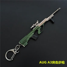 Load image into Gallery viewer, 2019 Hot Game 14 Styles PUBG CS GO Weapon Keychains AK47 Gun Model 98K Sniper Rifle Key Chain Ring for Men Gifts Souvenirs 10CM
