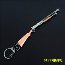 Load image into Gallery viewer, 2019 Hot Game 14 Styles PUBG CS GO Weapon Keychains AK47 Gun Model 98K Sniper Rifle Key Chain Ring for Men Gifts Souvenirs 10CM