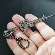 Load image into Gallery viewer, 2019 Hot Game 14 Styles PUBG CS GO Weapon Keychains AK47 Gun Model 98K Sniper Rifle Key Chain Ring for Men Gifts Souvenirs 10CM