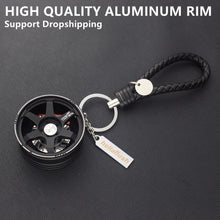 Load image into Gallery viewer, High Quality Car Key Chain For Key Ring Auto TE37 Wheels With Removable Brake Disc Keychain Keyrings For Car Accessories Gadgets