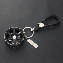 Load image into Gallery viewer, High Quality Car Key Chain For Key Ring Auto TE37 Wheels With Removable Brake Disc Keychain Keyrings For Car Accessories Gadgets