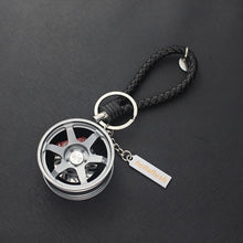 Load image into Gallery viewer, High Quality Car Key Chain For Key Ring Auto TE37 Wheels With Removable Brake Disc Keychain Keyrings For Car Accessories Gadgets