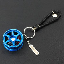Load image into Gallery viewer, High Quality Car Key Chain For Key Ring Auto TE37 Wheels With Removable Brake Disc Keychain Keyrings For Car Accessories Gadgets