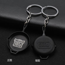 Load image into Gallery viewer, The popular PUBG Arms Mini Model Metal Keychains Helmet 98K Backpack Pan Key Ring Car Purse Men Key Chains Holder Trinkets Gift