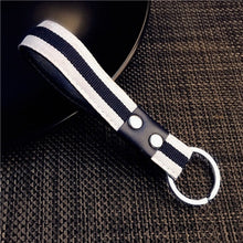Load image into Gallery viewer, Fashion Motorcycle Key Chain Hand-Woven Leather Rope Car Keychain Men Women Simple Waist Hanging Key Chain key Ring Accessories